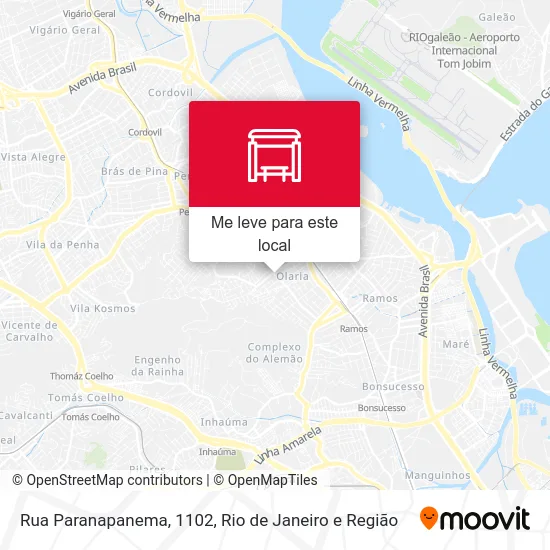 Rua Paranapanema, 1102 mapa