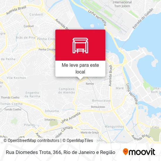 Rua Diomedes Trota, 366 mapa