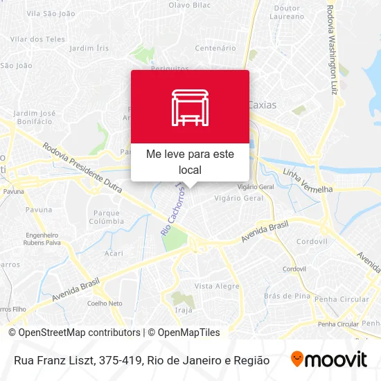 Rua Franz Liszt, 375-419 mapa