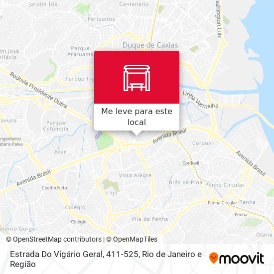 Estrada Do Vigário Geral, 411-525 mapa