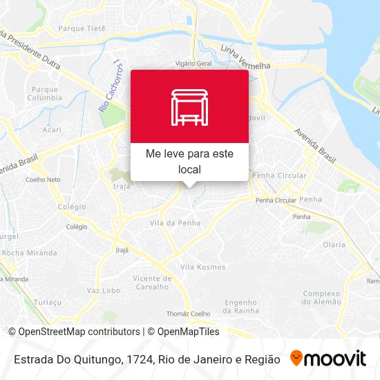 Estrada Do Quitungo, 1724 mapa