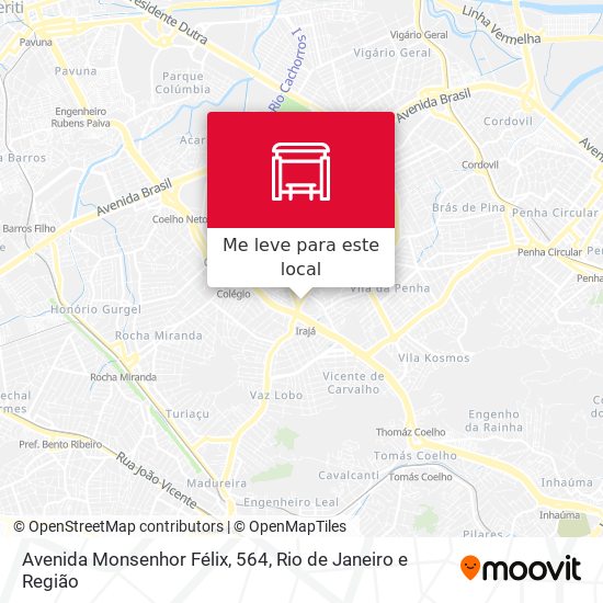 Avenida Monsenhor Félix, 564 mapa