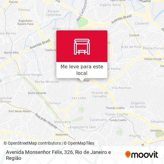 Avenida Monsenhor Félix, 326 mapa