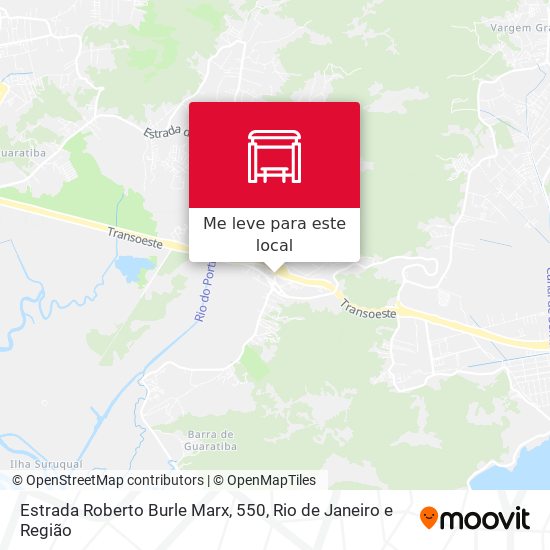 Estrada Roberto Burle Marx, 550 mapa