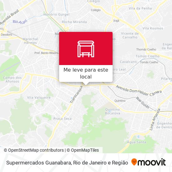 Supermercados Guanabara mapa