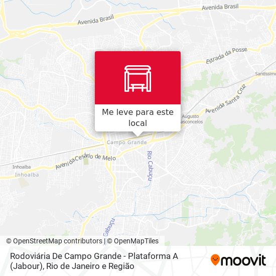 Rodoviária De Campo Grande - Plataforma A (Jabour) mapa