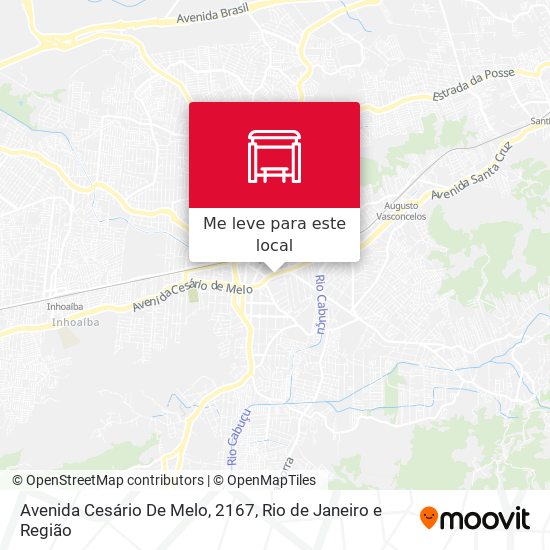 Avenida Cesário De Melo, 2167 mapa