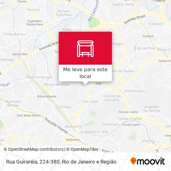 Rua Guiraréia, 224-380 mapa