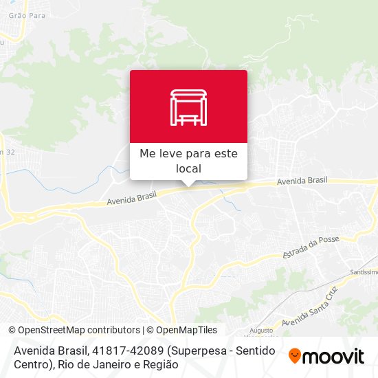 Avenida Brasil, 41817-42089 (Superpesa - Sentido Centro) mapa