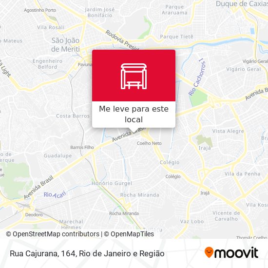 Rua Cajurana, 164 mapa