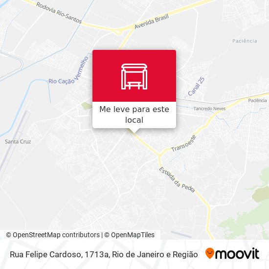 Rua Felipe Cardoso, 1713a mapa