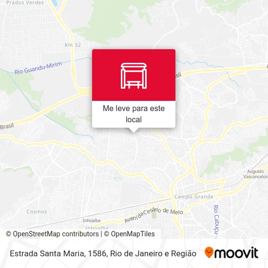 Estrada Santa Maria, 1586 mapa