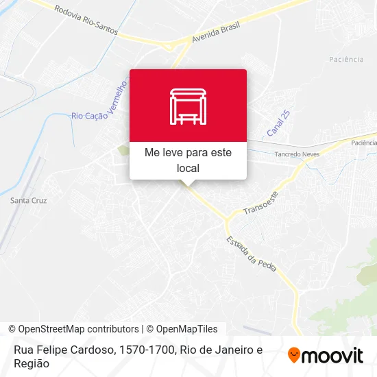 Rua Felipe Cardoso, 1570-1700 mapa
