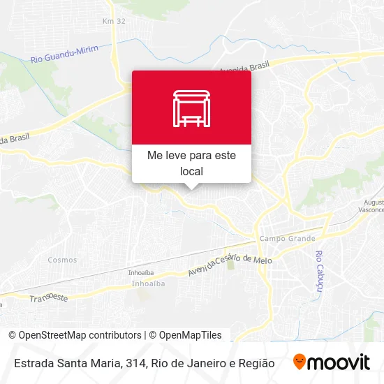 Estrada Santa Maria, 314 mapa