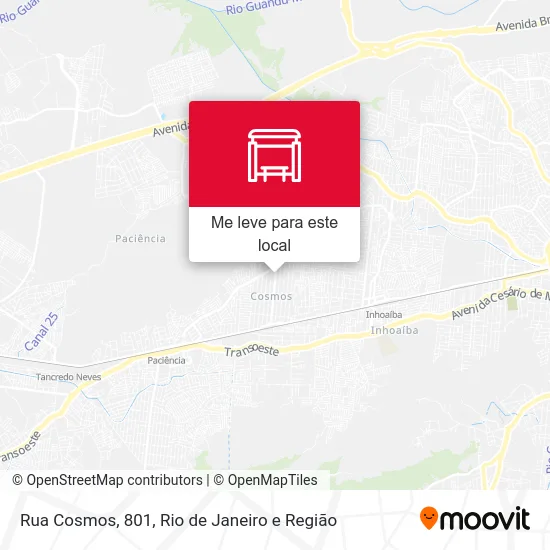 Rua Cosmos, 801 mapa