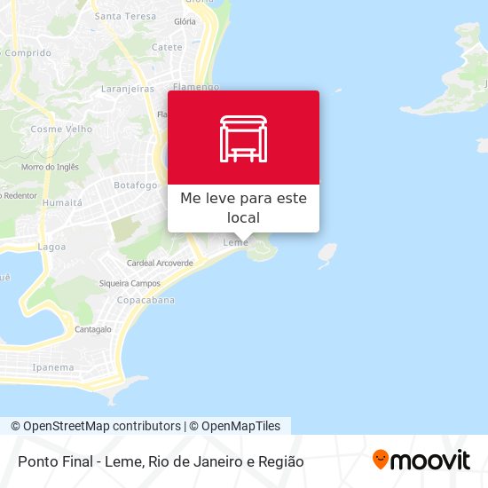 Ponto Final - Leme mapa