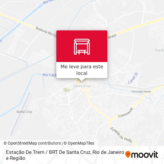 Estação De Trem / BRT De Santa Cruz mapa