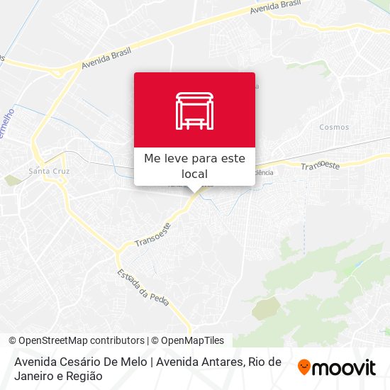 Avenida Cesário De Melo | Avenida Antares mapa