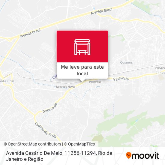 Avenida Cesário De Melo, 11256-11294 mapa
