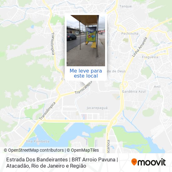Estrada Dos Bandeirantes | BRT Arroio Pavuna | Atacadão mapa