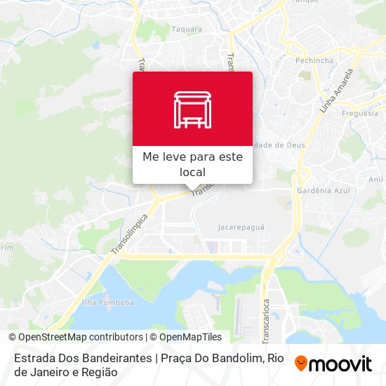 Estrada Dos Bandeirantes | Praça Do Bandolim mapa