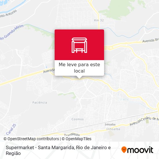 Supermarket - Santa Margarida mapa