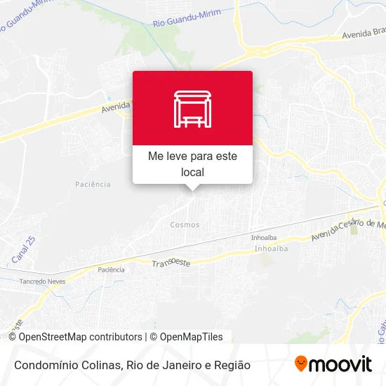 Condomínio Colinas mapa