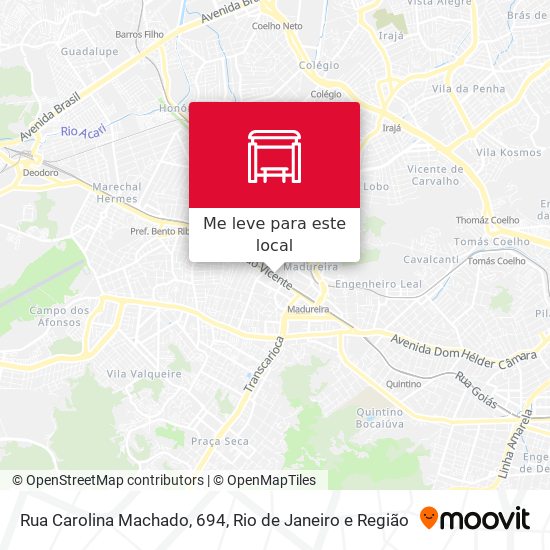Rua Carolina Machado, 694 mapa