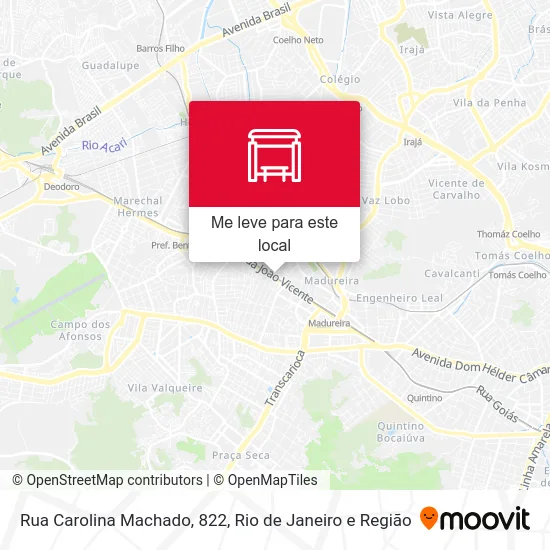 Rua Carolina Machado, 822 mapa