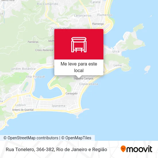 Rua Tonelero, 366-382 mapa