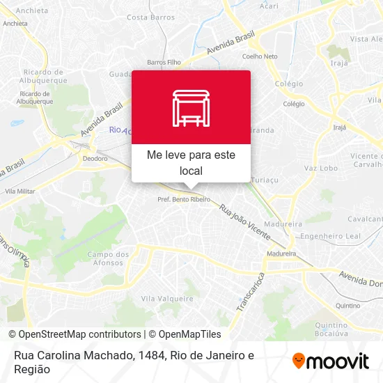 Rua Carolina Machado, 1484 mapa