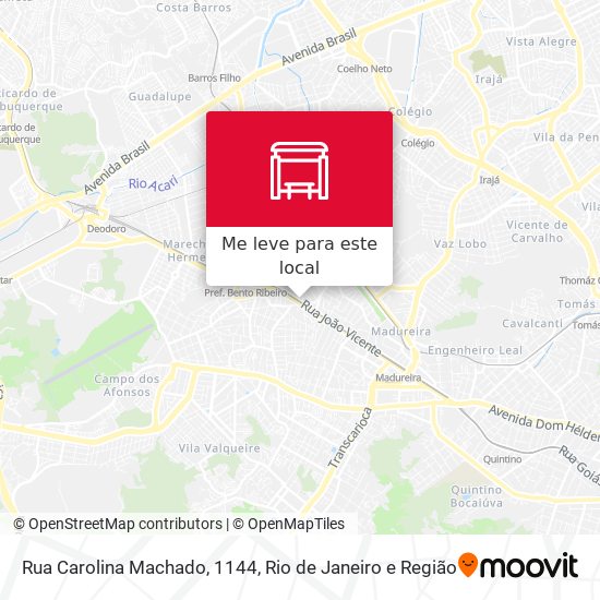 Rua Carolina Machado, 1144 mapa