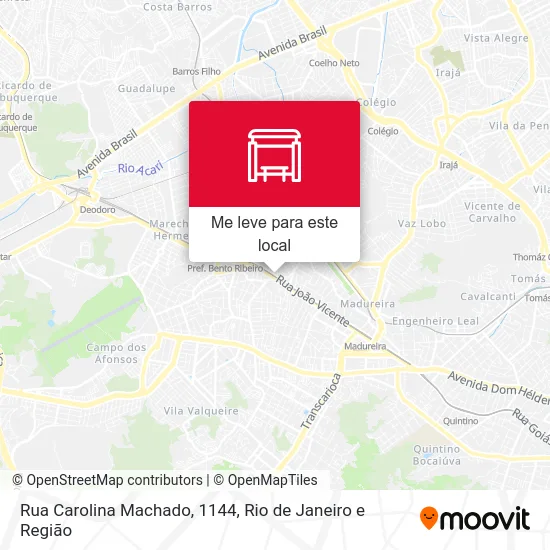 Rua Carolina Machado, 1144 mapa