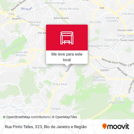 Rua Pinto Teles, 323 mapa