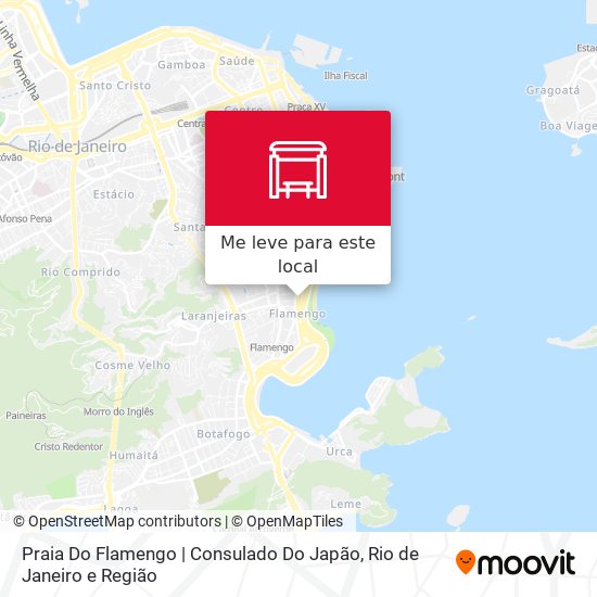 Praia Do Flamengo | Consulado Do Japão mapa