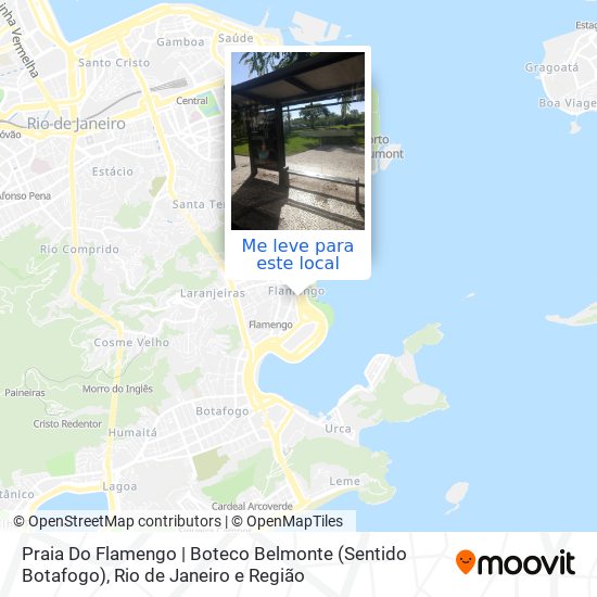 Praia Do Flamengo | Boteco Belmonte (Sentido Botafogo) mapa