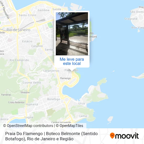 Praia Do Flamengo | Boteco Belmonte (Sentido Botafogo) mapa