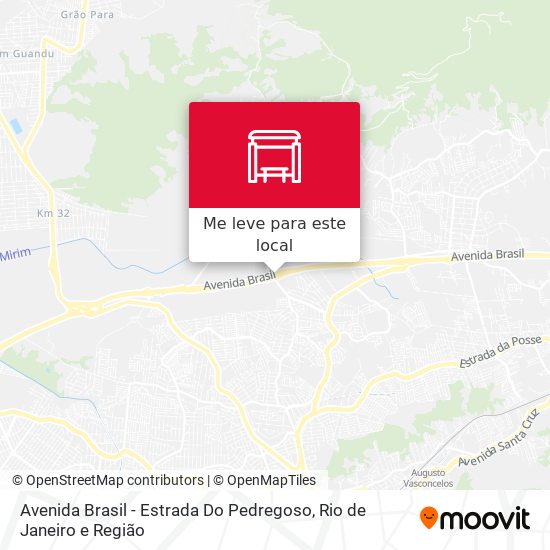 Avenida Brasil - Estrada Do Pedregoso mapa