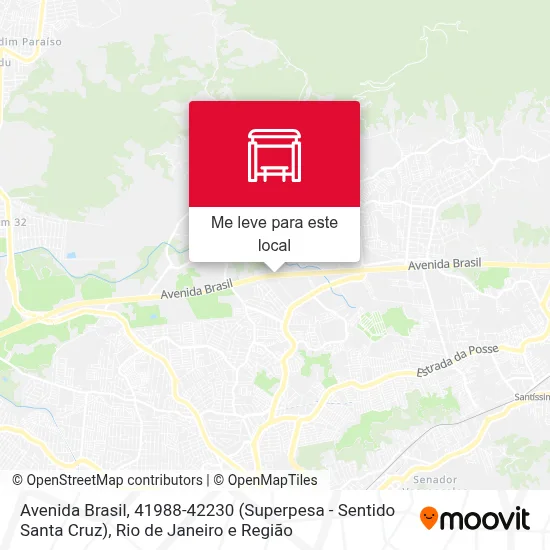 Avenida Brasil, 41988-42230 (Superpesa - Sentido Santa Cruz) mapa