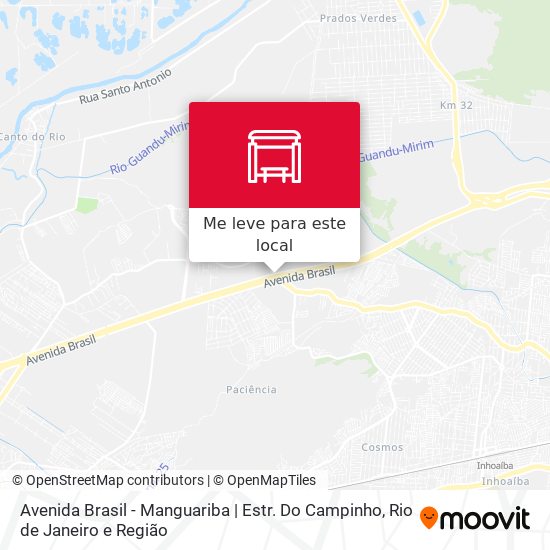Avenida Brasil - Manguariba | Estr. Do Campinho mapa