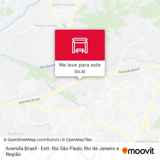 Avenida Brasil - Estr. Rio São Paulo mapa