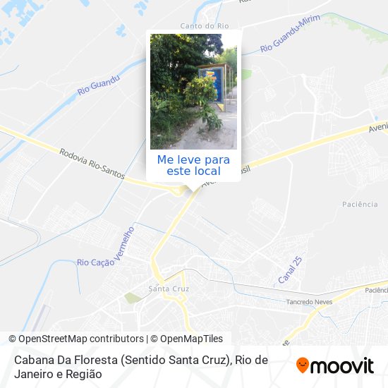 Cabana Da Floresta (Sentido Santa Cruz) mapa