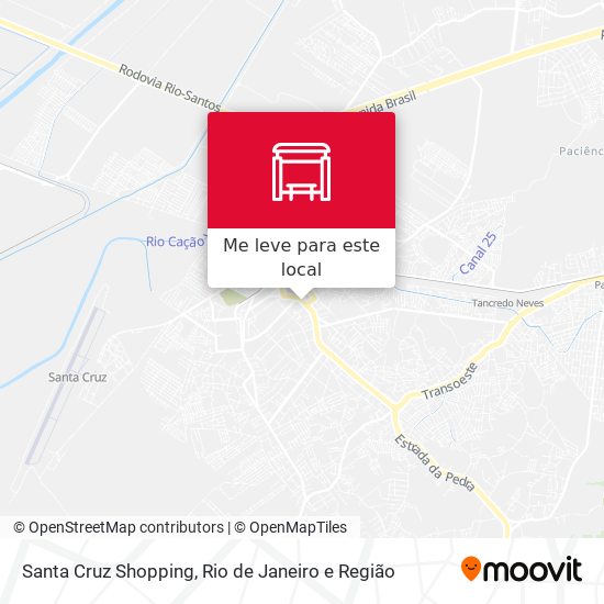 Santa Cruz Shopping mapa