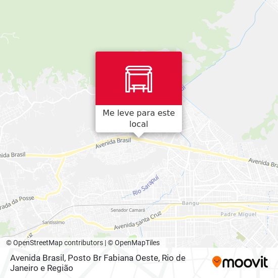 Avenida Brasil, Posto Br Fabiana Oeste mapa