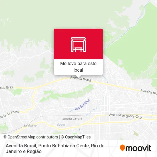 Avenida Brasil, Posto Br Fabiana Oeste mapa