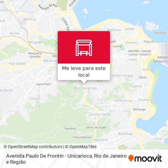 Avenida Paulo De Frontin - Unicarioca mapa