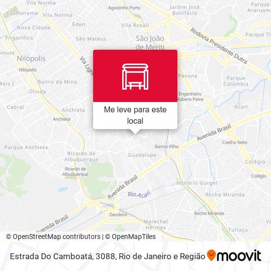 Estrada Do Camboatá, 3088 mapa