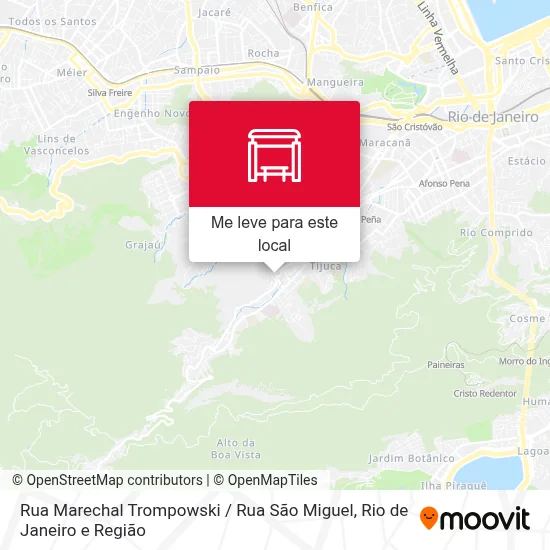 Rua Marechal Trompowski / Rua São Miguel mapa