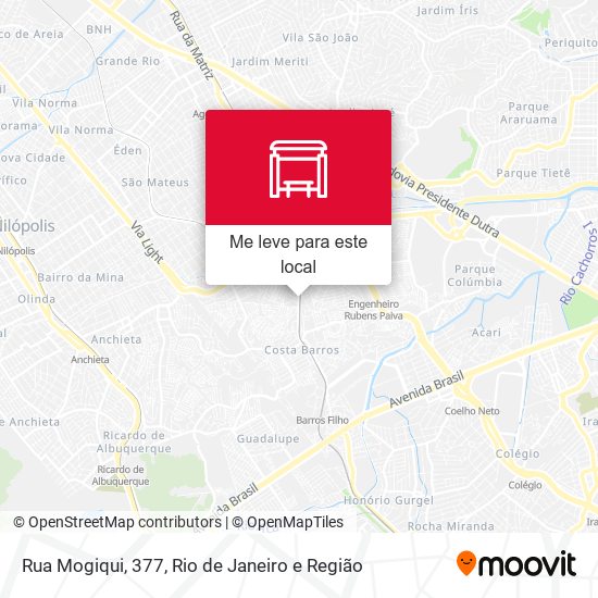 Rua Mogiqui, 377 mapa