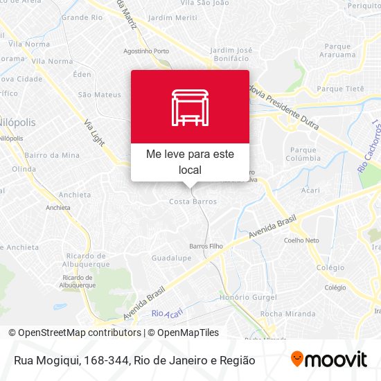 Rua Mogiqui, 168-344 mapa